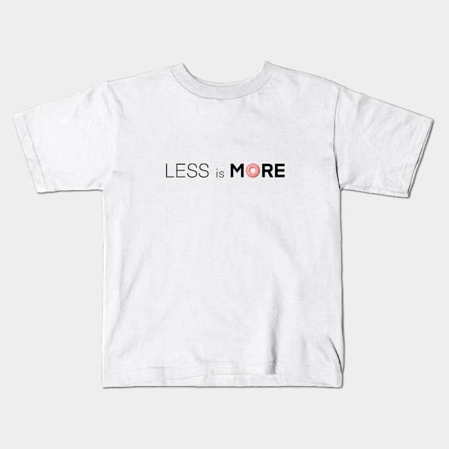 Less is More_02 Kids T-Shirt by PolyLine